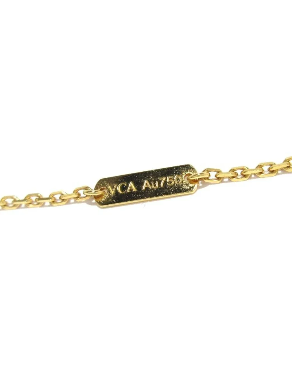 Van Cleef & Arpels Necklace Vintage Alhambra 18k Yellow Gold Mother of Pearl